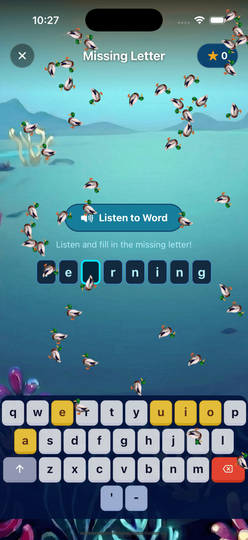 Celebration waterfall with emoji and stars