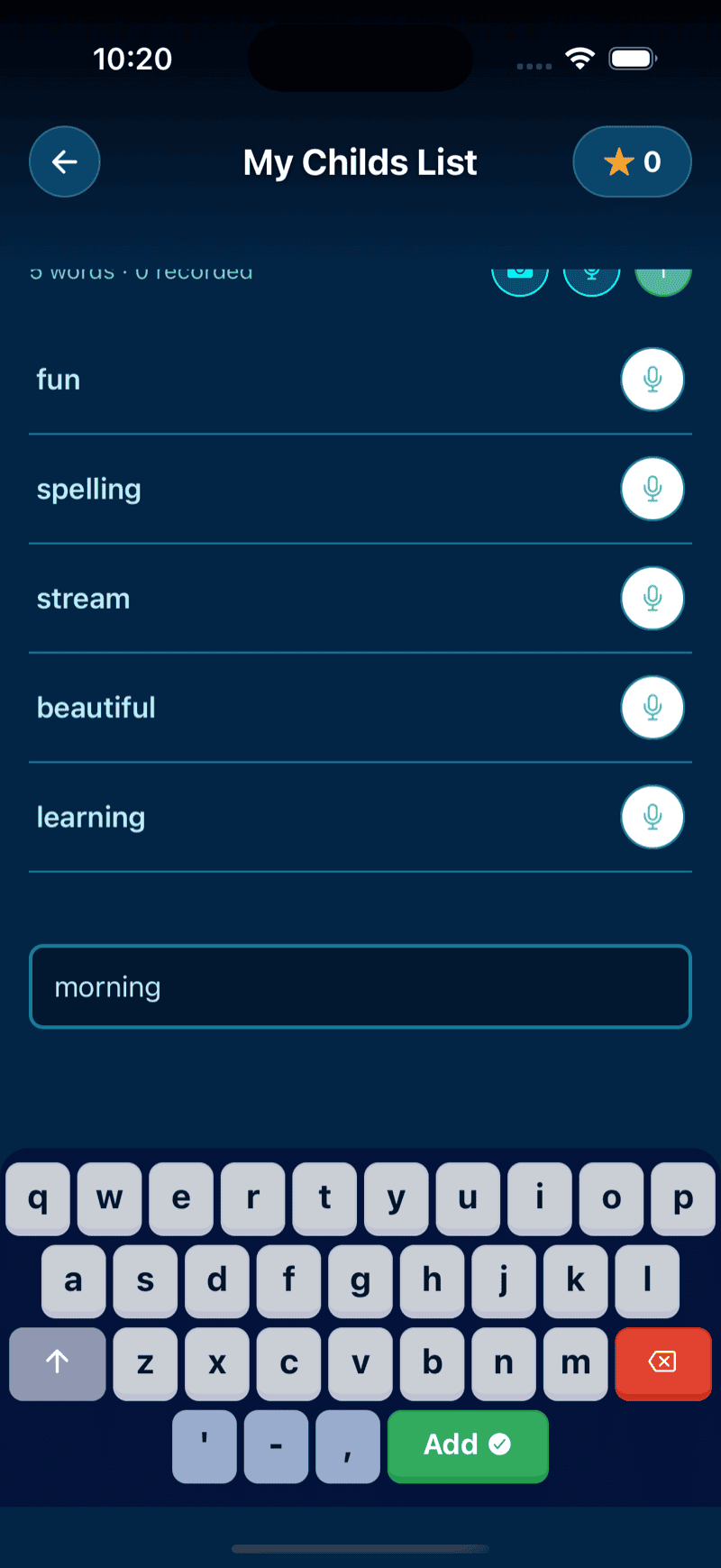 Creating a custom spelling list
