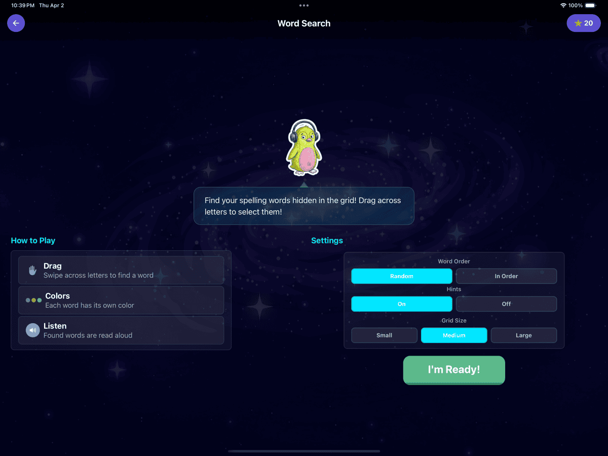 App theme customization — ocean and space themes