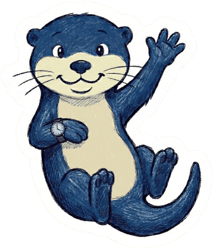Spelling Stream otter mascot