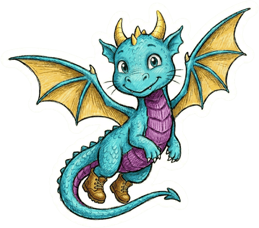 Dragon sticker