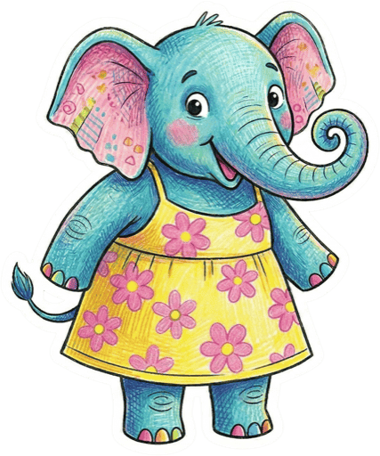 Elephant sticker